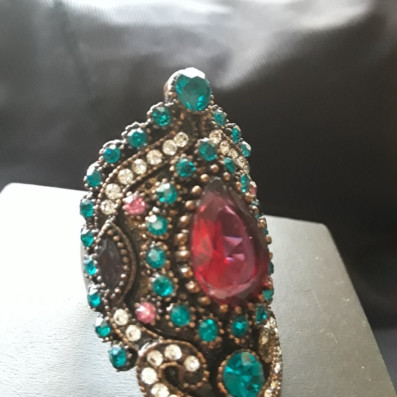 Boho Gypsy Festive Ring - Picture 4 of 6